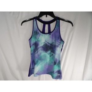 GoFit Womens Purple Speed Dri Racerback Workout Yoga Tank Top Size Medium
